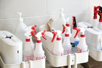 Assortment of cleaning products
